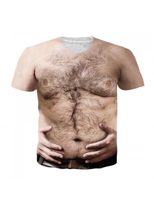 T Shirt Men  Funny Print Short Sleeve T-shirts 