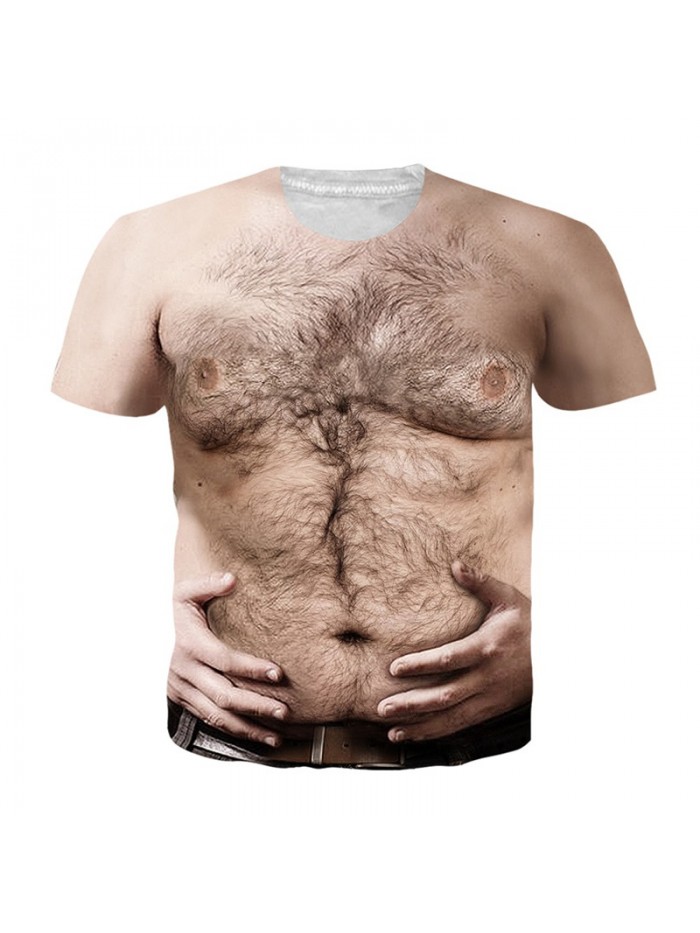 T Shirt Men  Funny Print Short Sleeve T-shirts 