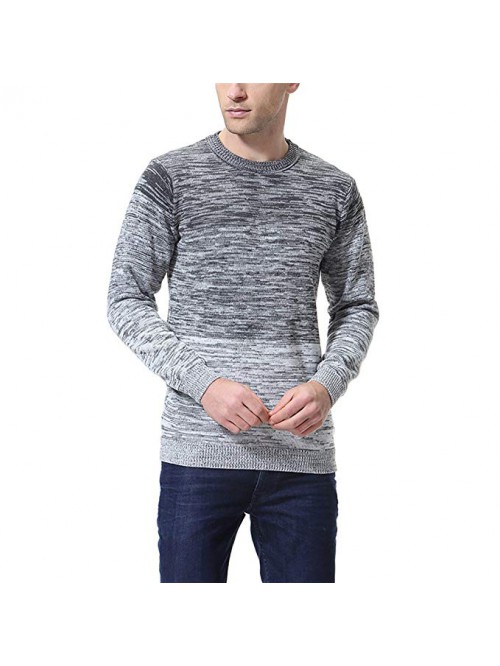 Men's Pullover Knitted Sweater Crewneck Long Sleev...