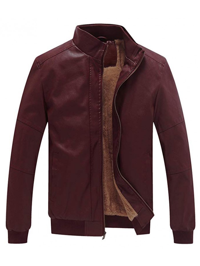 Men's Winter Fashion Faux Leather Jackets