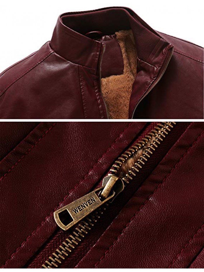 Men's Winter Fashion Faux Leather Jackets